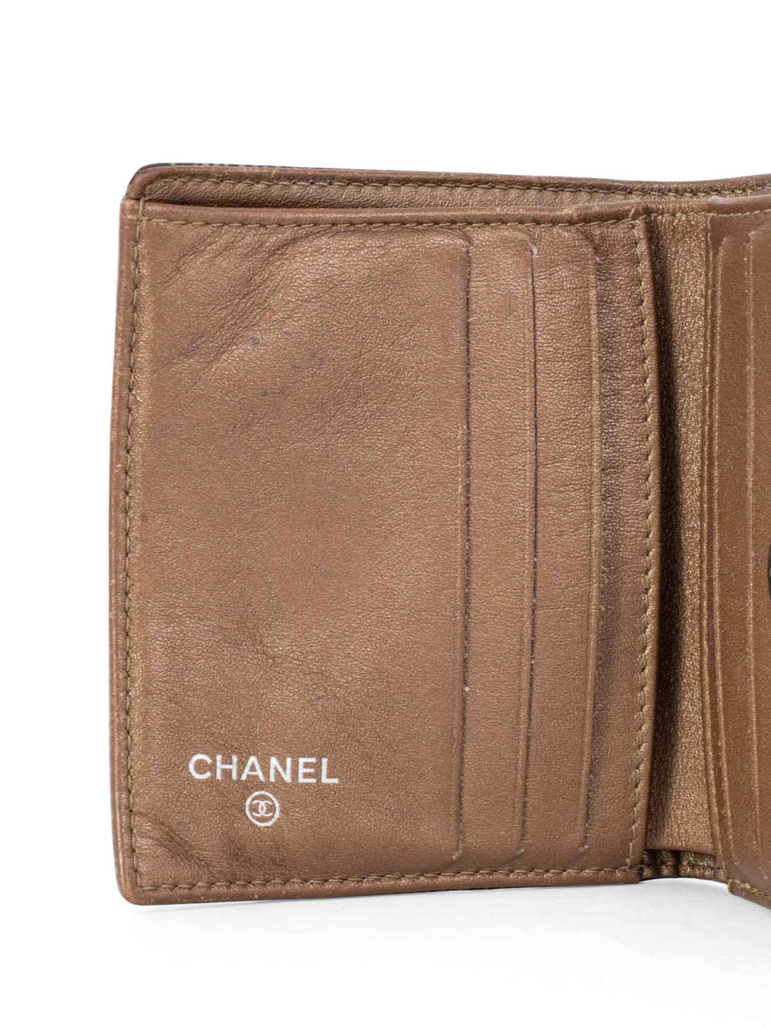 Top Quality Chanel Caviar Leather CC Logo Timeless Bifold Wallet Brown