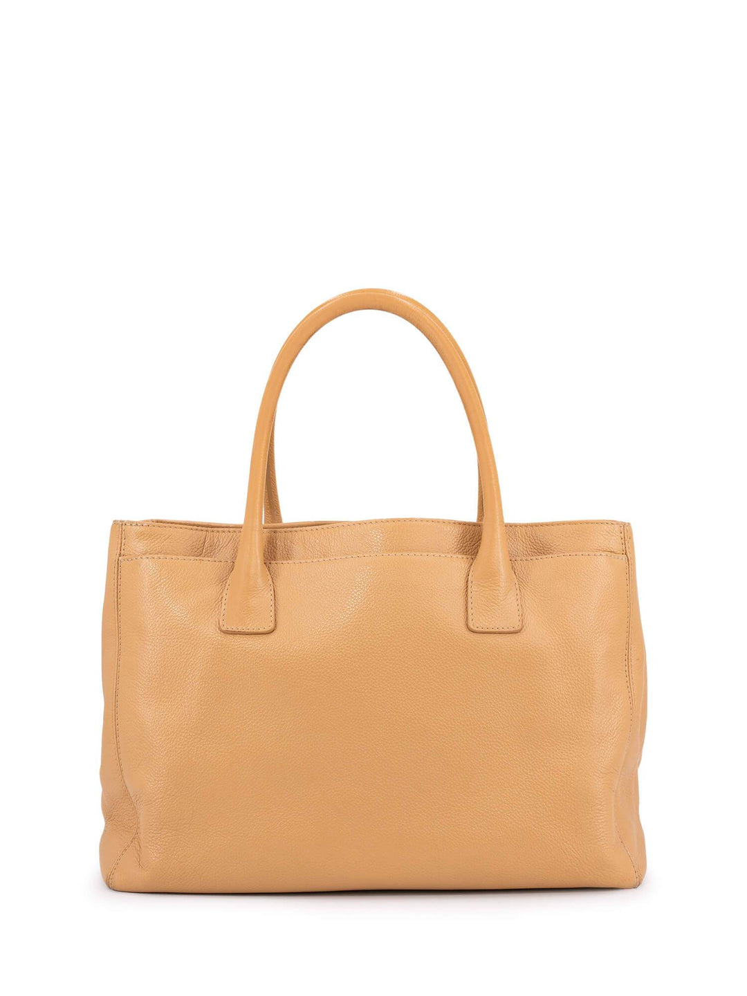 Top Quality Chanel Caviar Leather Cerf Shopper Bag Beige