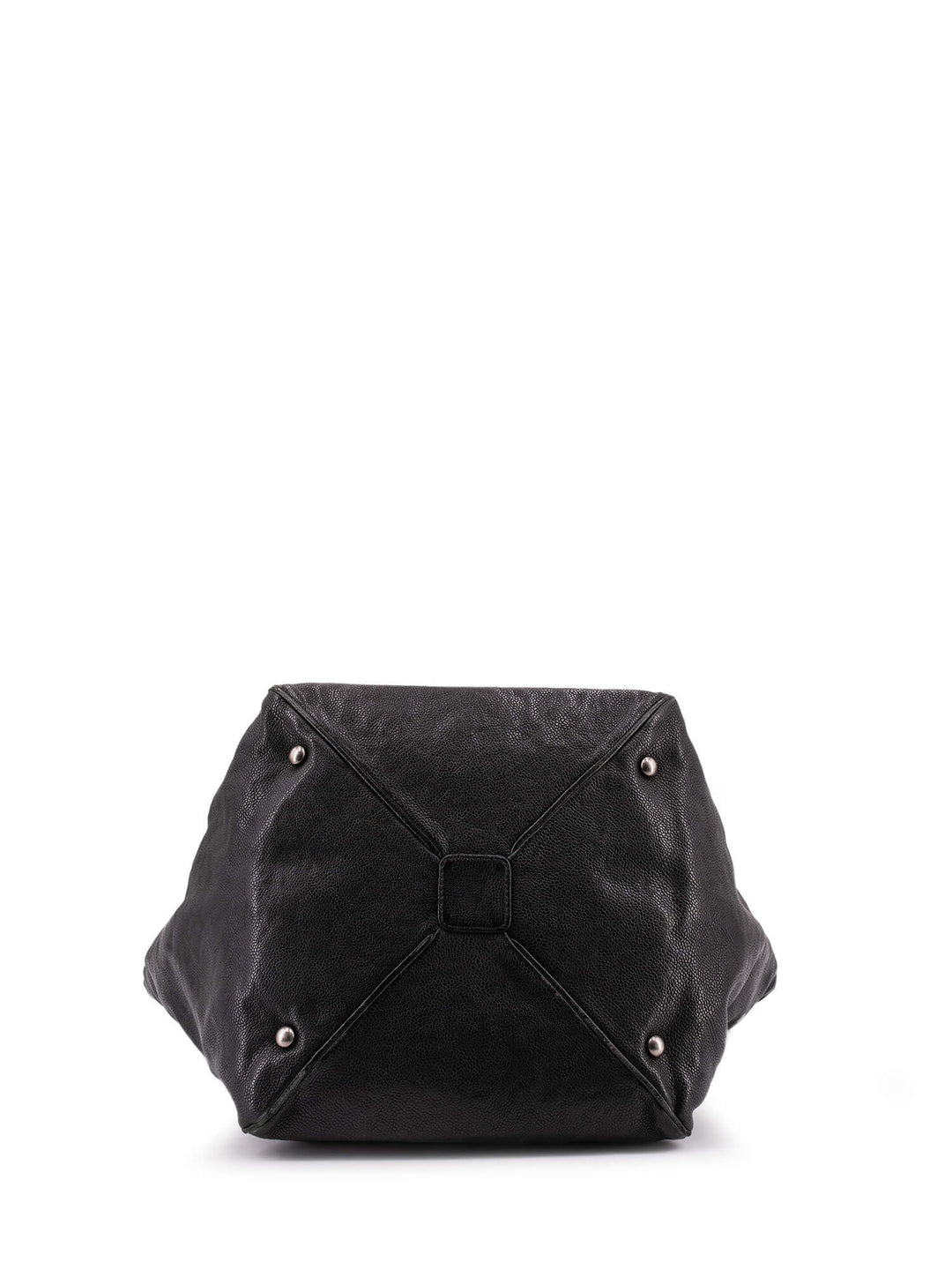 Top Quality Chanel Caviar Leather Large CC Logo Shopper Bag Black