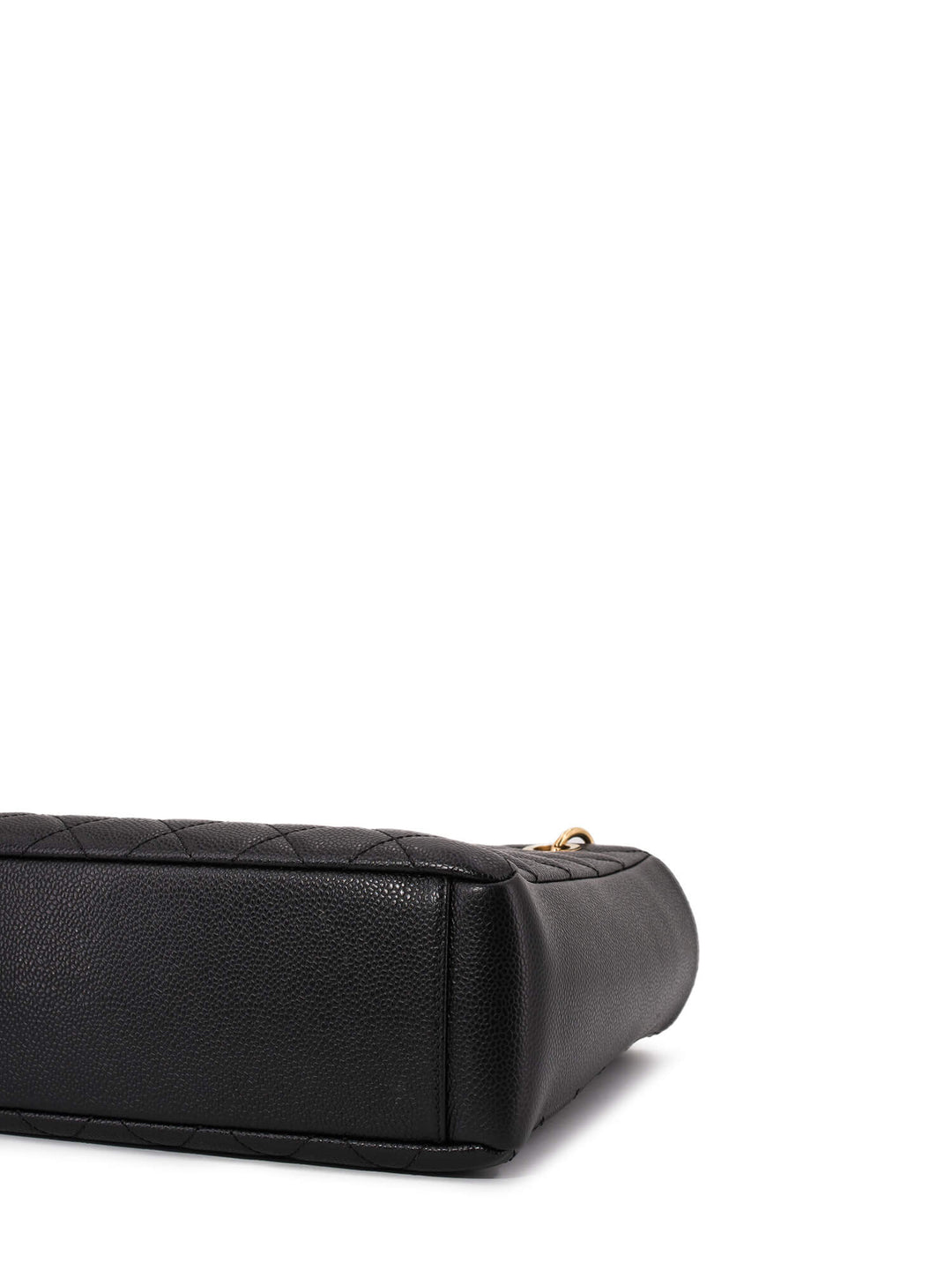Top Quality Chanel Caviar Quilted CC Logo PST Bag Black