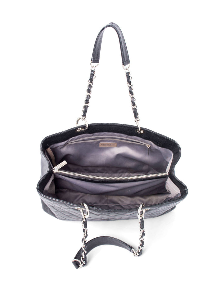 Top Quality Chanel Caviar Quilted Grand Shopping XL Bag Black
