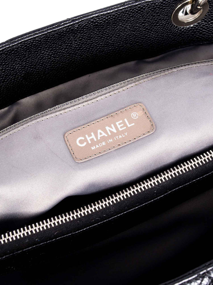 Top Quality Chanel Caviar Quilted Grand Shopping XL Bag Black