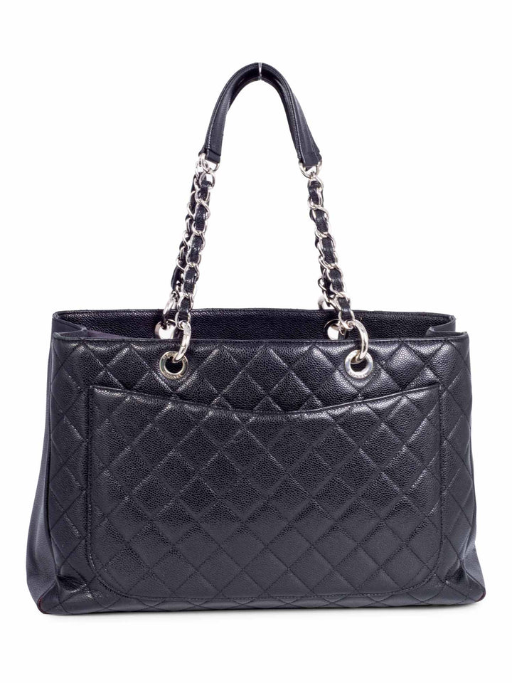 Top Quality Chanel Caviar Quilted Grand Shopping XL Bag Black