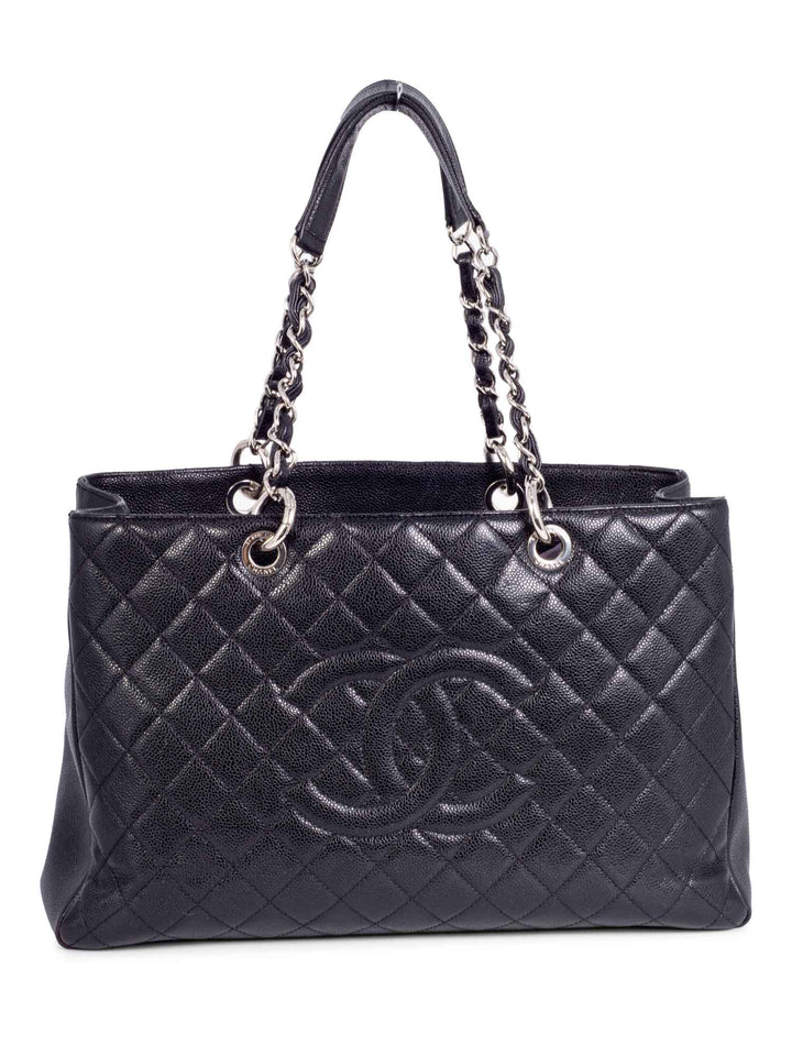 Top Quality Chanel Caviar Quilted Grand Shopping XL Bag Black