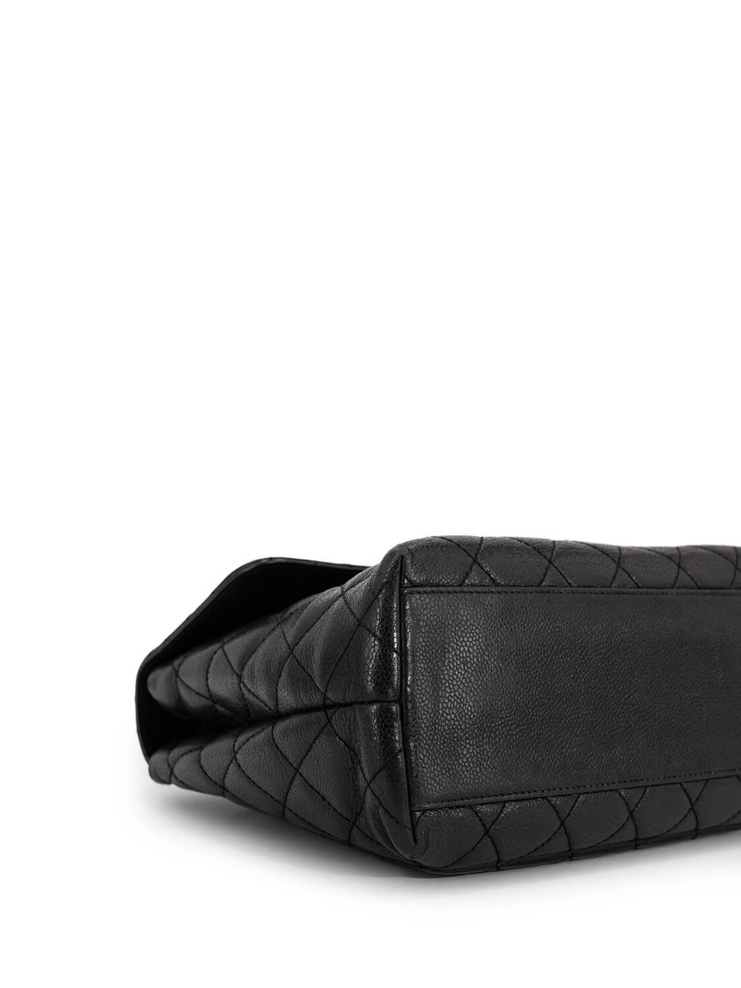 Top Quality Chanel Caviar Quilted Large Coco Handle Flap Bag Black