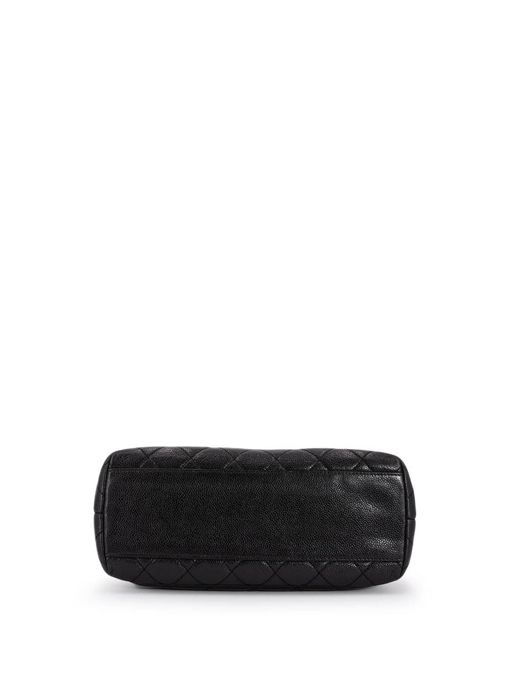 Top Quality Chanel Caviar Quilted Large Coco Handle Flap Bag Black