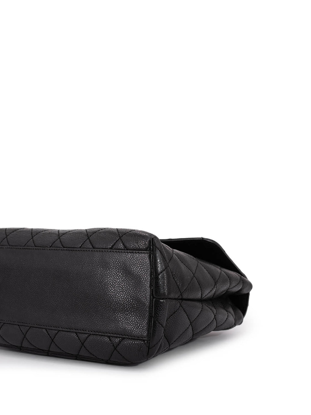 Top Quality Chanel Caviar Quilted Large Coco Handle Flap Bag Black