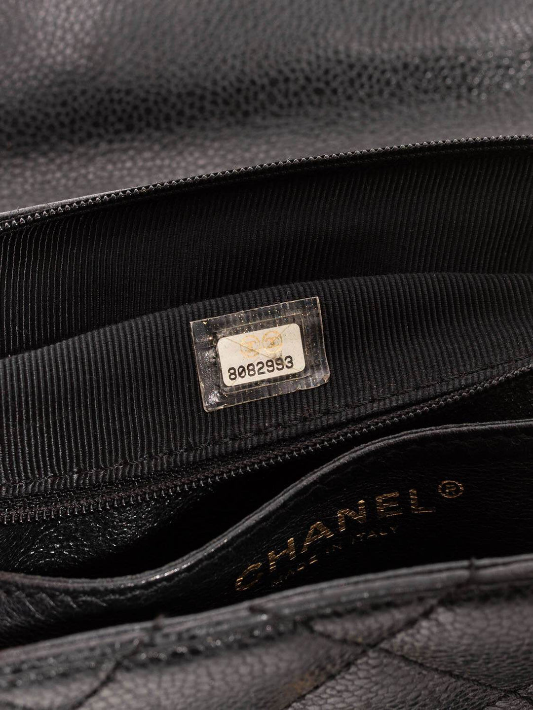 Top Quality Chanel Caviar Quilted Large Coco Handle Flap Bag Black