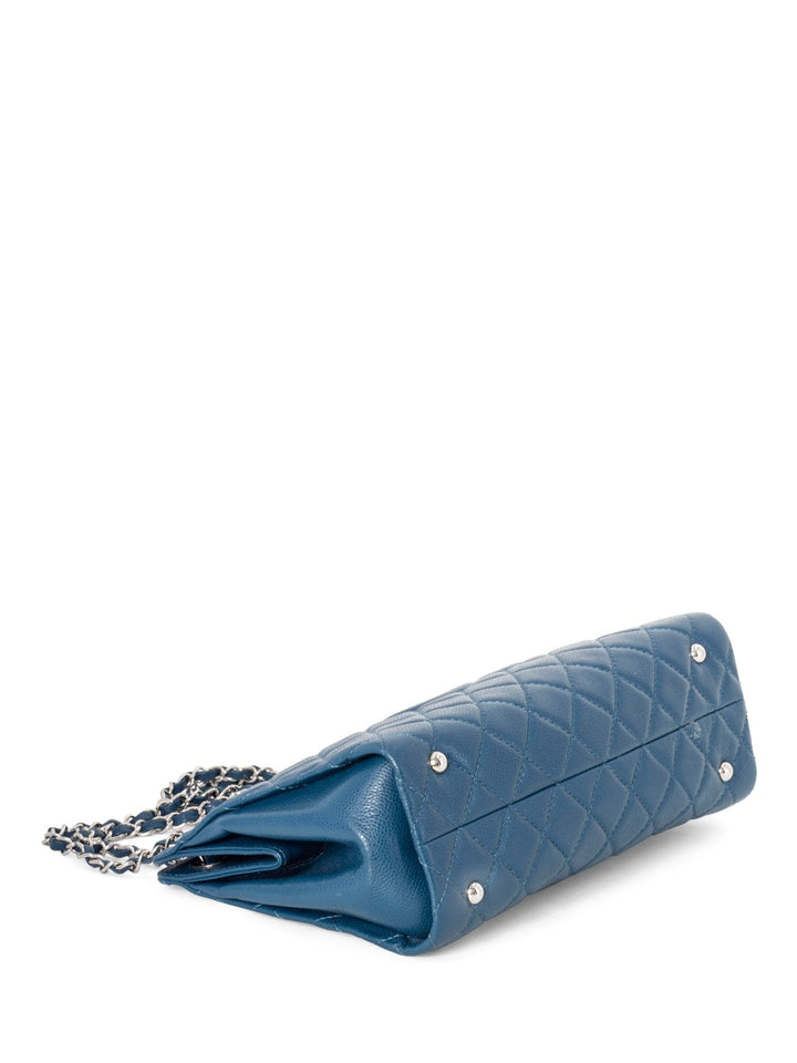 Top Quality Chanel Caviar Quilted Leather Grand Shopper GST Bag Blue