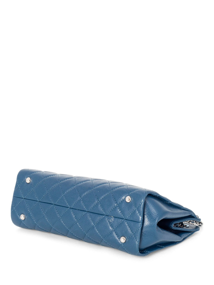 Top Quality Chanel Caviar Quilted Leather Grand Shopper GST Bag Blue