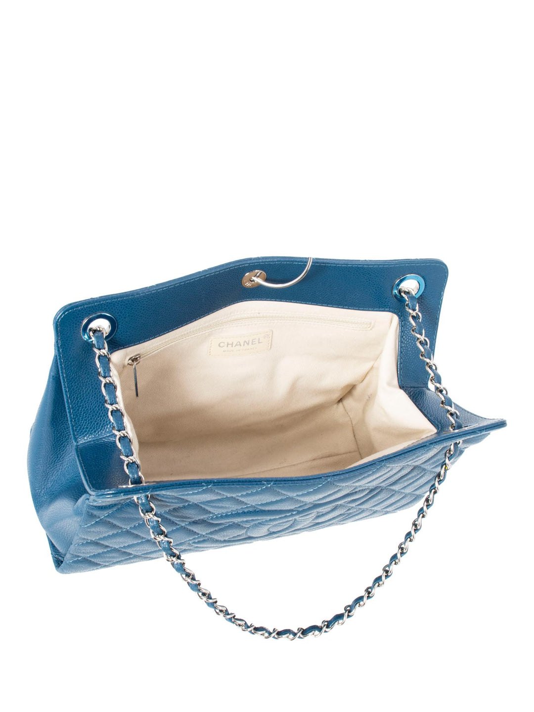 Top Quality Chanel Caviar Quilted Leather Grand Shopper GST Bag Blue
