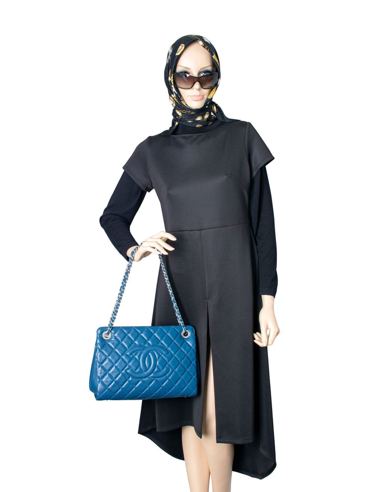 Top Quality Chanel Caviar Quilted Leather Grand Shopper GST Bag Blue