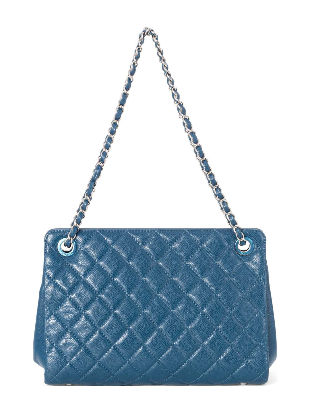 Top Quality Chanel Caviar Quilted Leather Grand Shopper GST Bag Blue