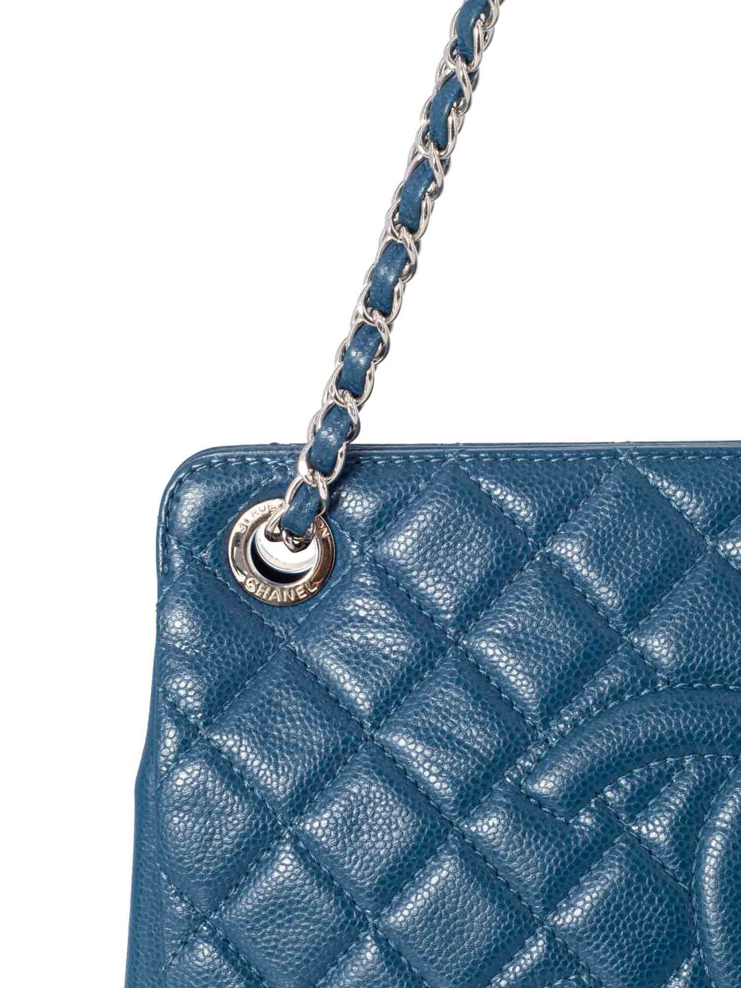 Top Quality Chanel Caviar Quilted Leather Grand Shopper GST Bag Blue