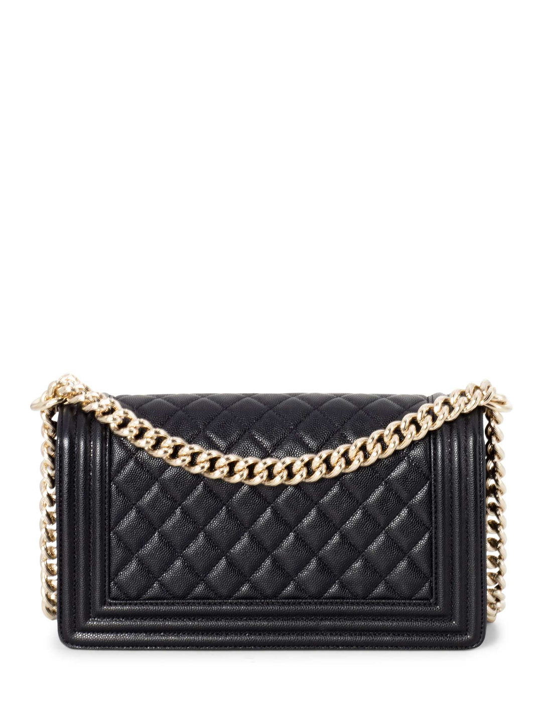 Top Quality Chanel Caviar Quilted Medium Boy Flap Bag Black