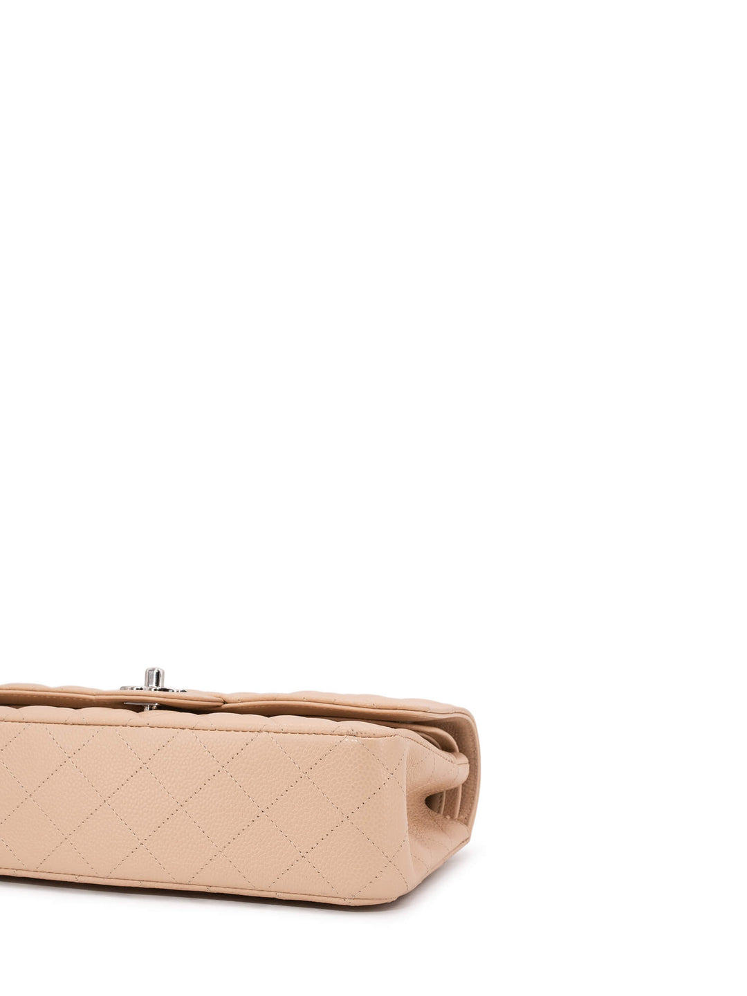 Top Quality Chanel Caviar Quilted Medium Double Flap Bag Beige