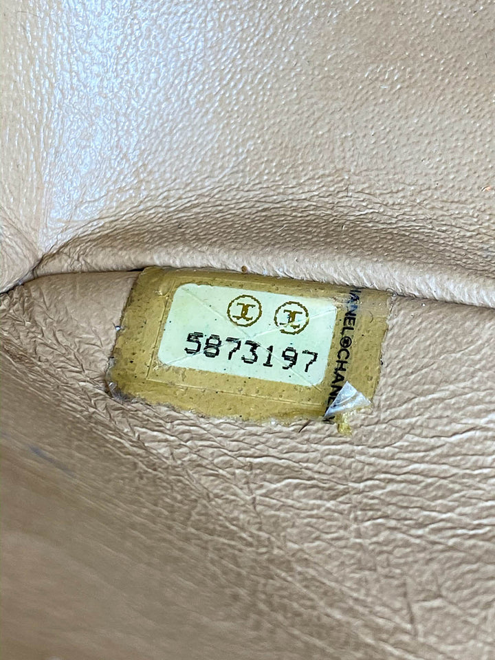 Top Quality Chanel Caviar Quilted Medium Double Flap Bag Beige