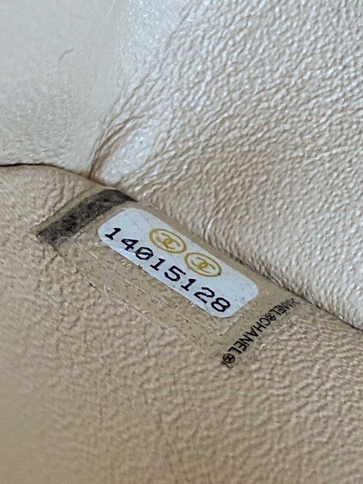 Top Quality Chanel Caviar Quilted Medium Double Flap Bag Beige