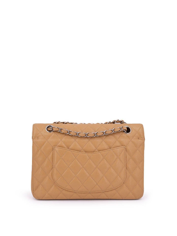 Top Quality Chanel Caviar Quilted Medium Double Flap Bag Beige