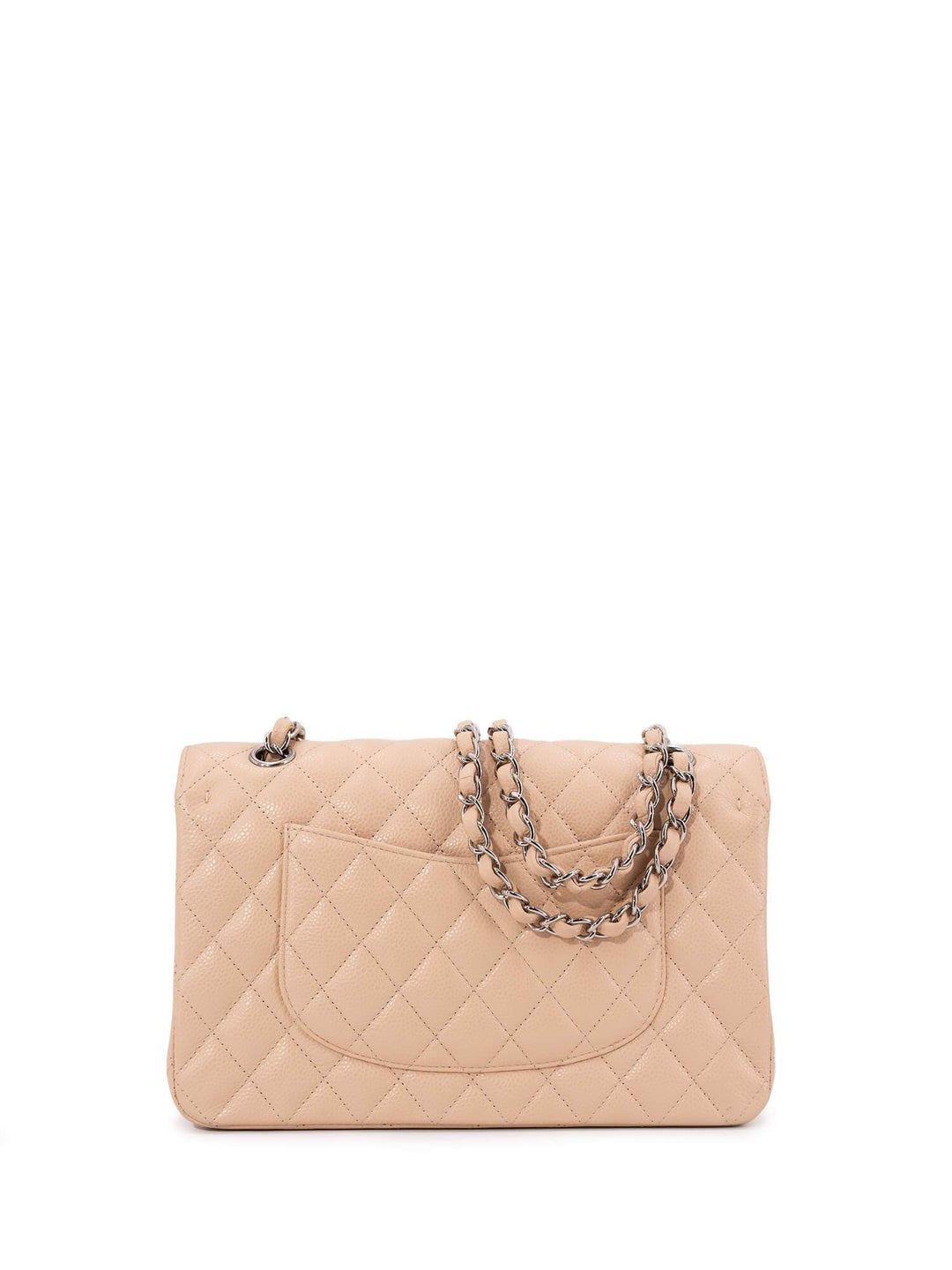 Top Quality Chanel Caviar Quilted Medium Double Flap Bag Beige