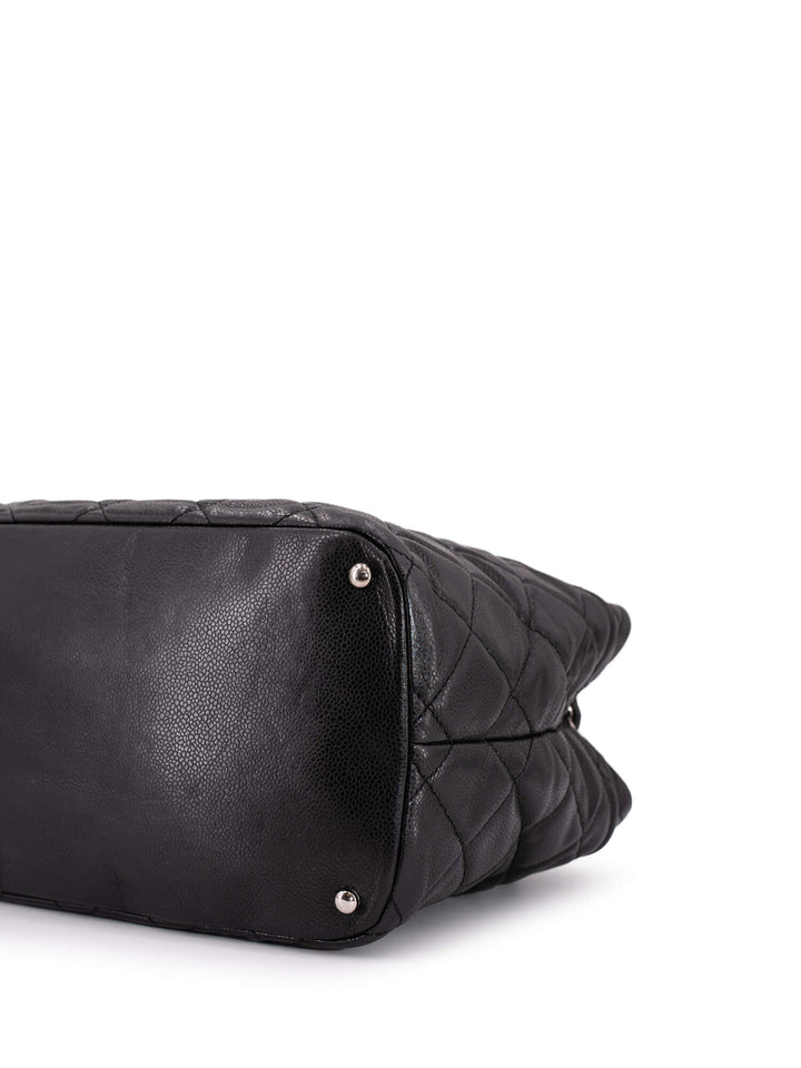 Top Quality Chanel Caviar Quilted Timeless Soft Shopper Bag Black