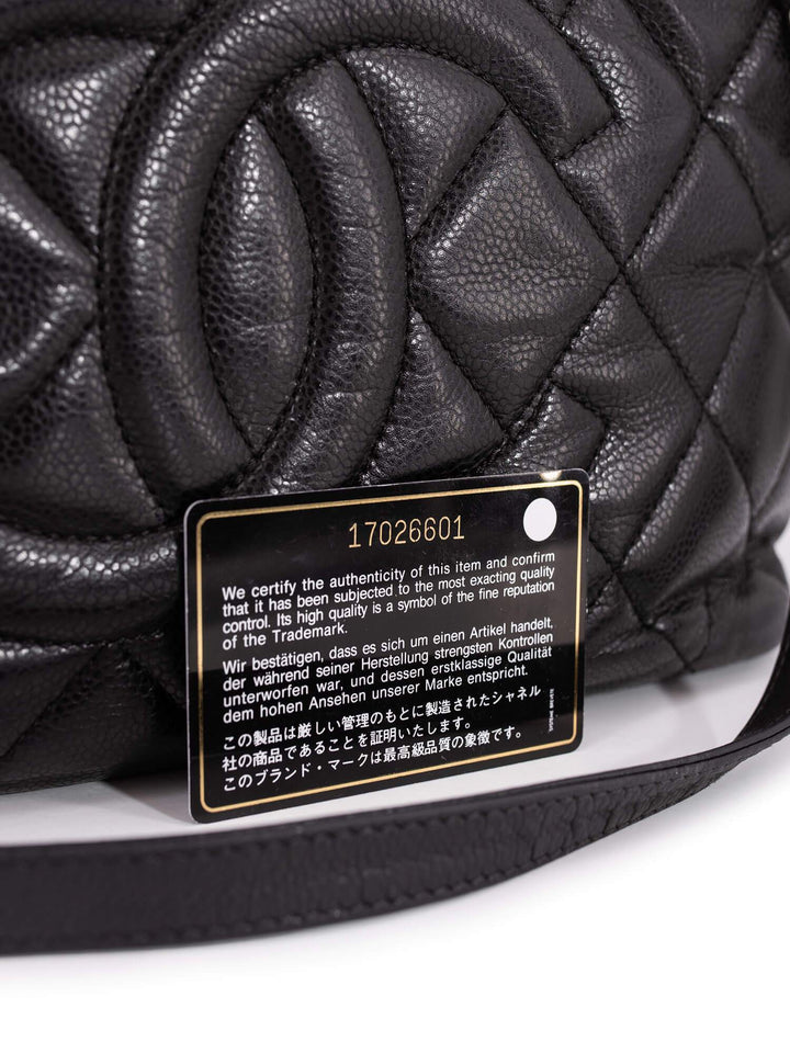 Top Quality Chanel Caviar Quilted Timeless Soft Shopper Bag Black