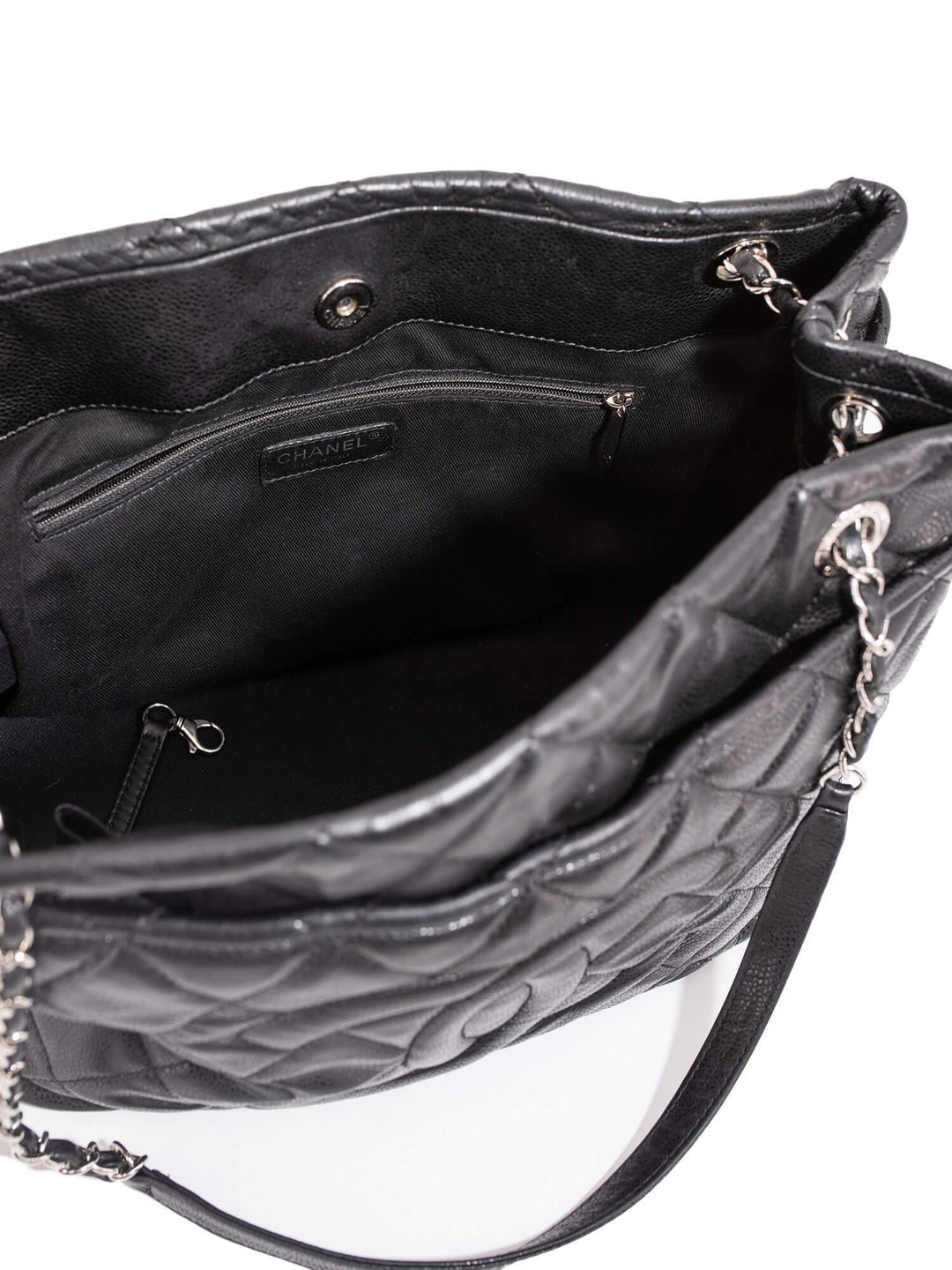 Top Quality Chanel Caviar Quilted Timeless Soft Shopper Bag Black