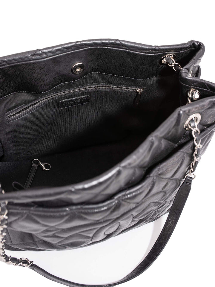 Top Quality Chanel Caviar Quilted Timeless Soft Shopper Bag Black