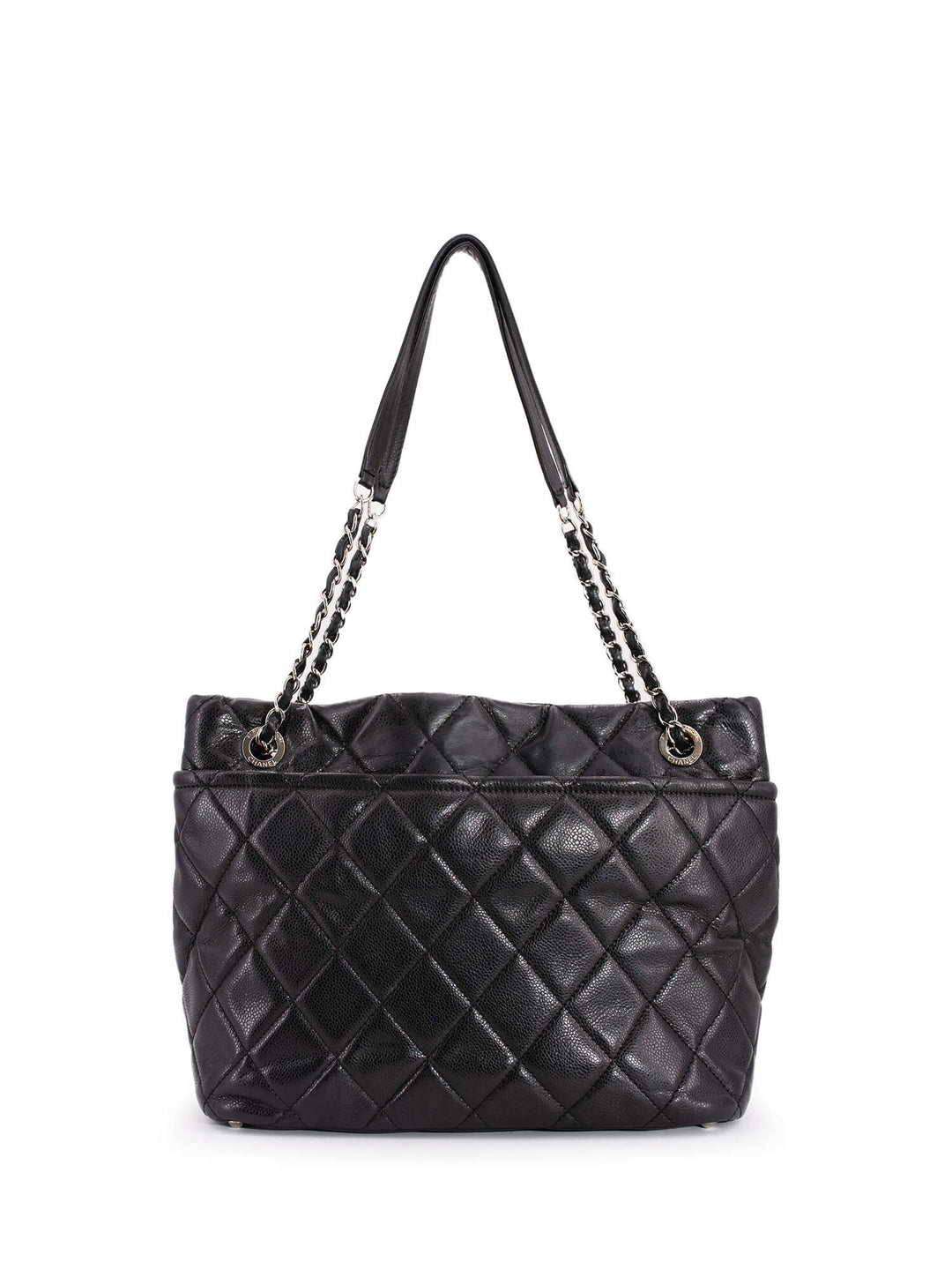 Top Quality Chanel Caviar Quilted Timeless Soft Shopper Bag Black