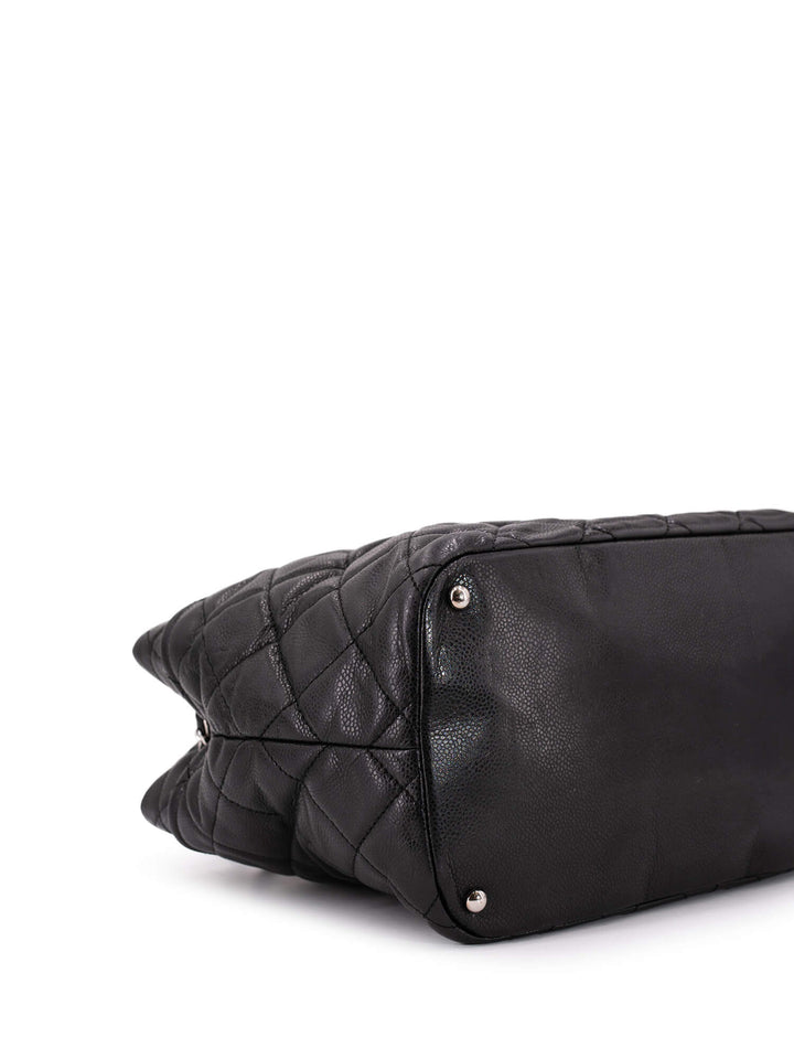 Top Quality Chanel Caviar Quilted Timeless Soft Shopper Bag Black