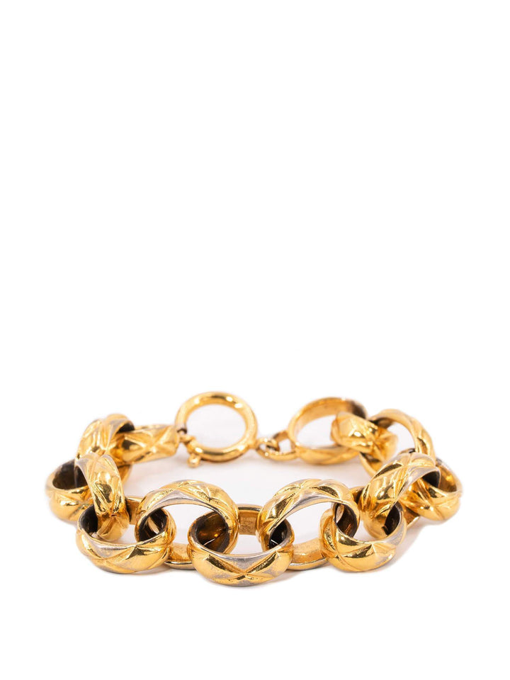 Top Quality Chanel Chain Link Bracelet Gold