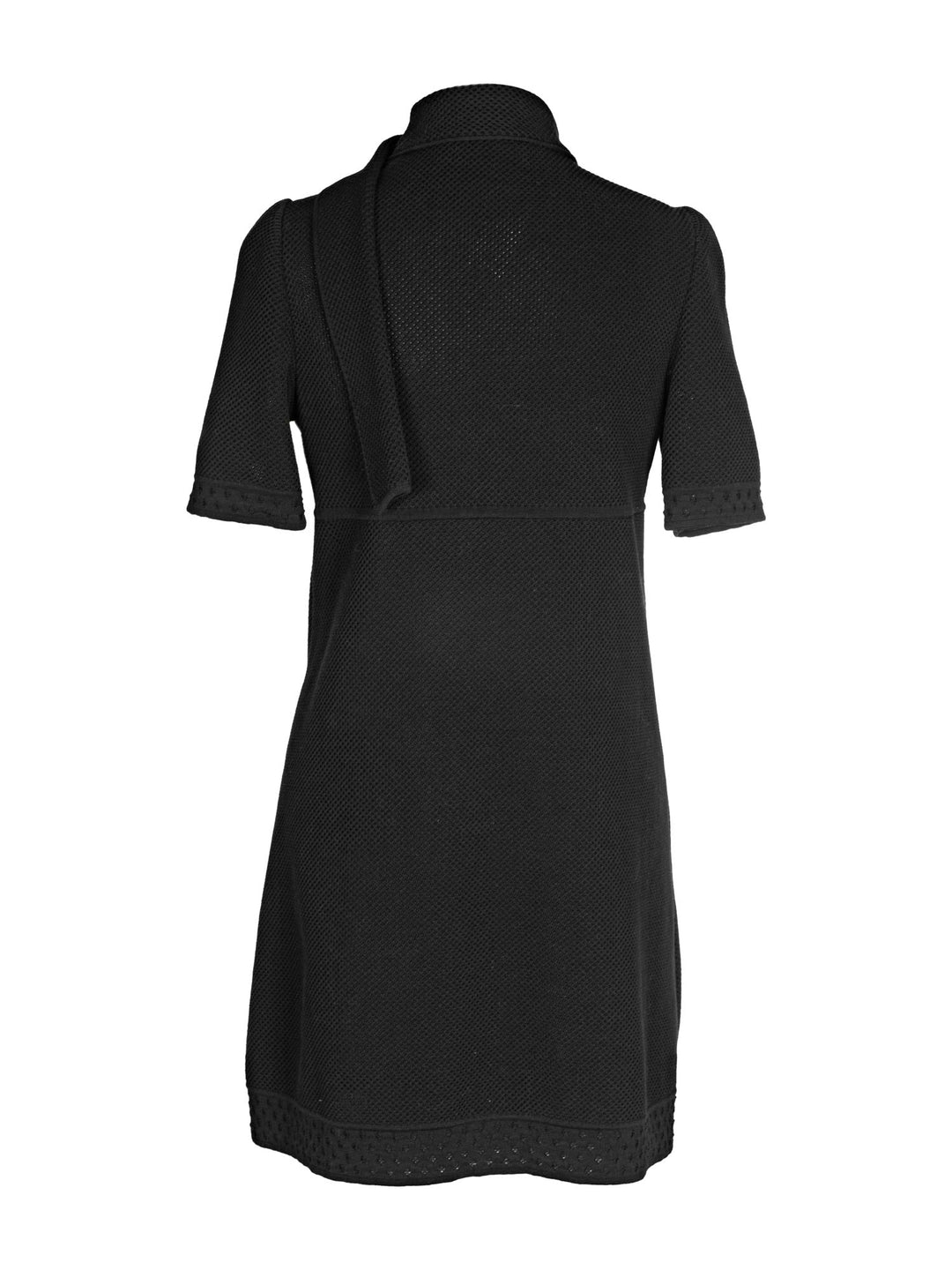 Top Quality Chanel Cotton Tweed Camellia Mini Dress Black