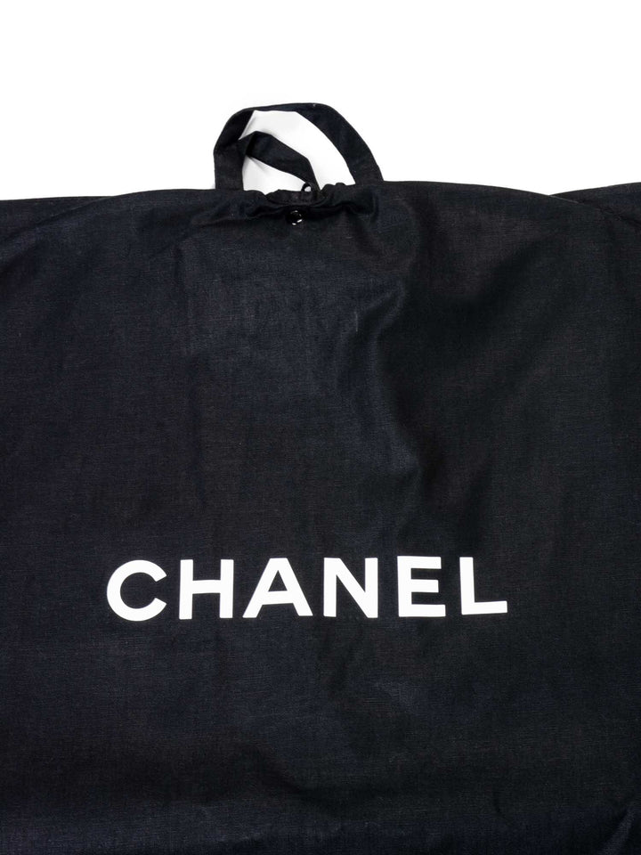Top Quality Chanel Extra Long Canvas Garment Cover Bag Black