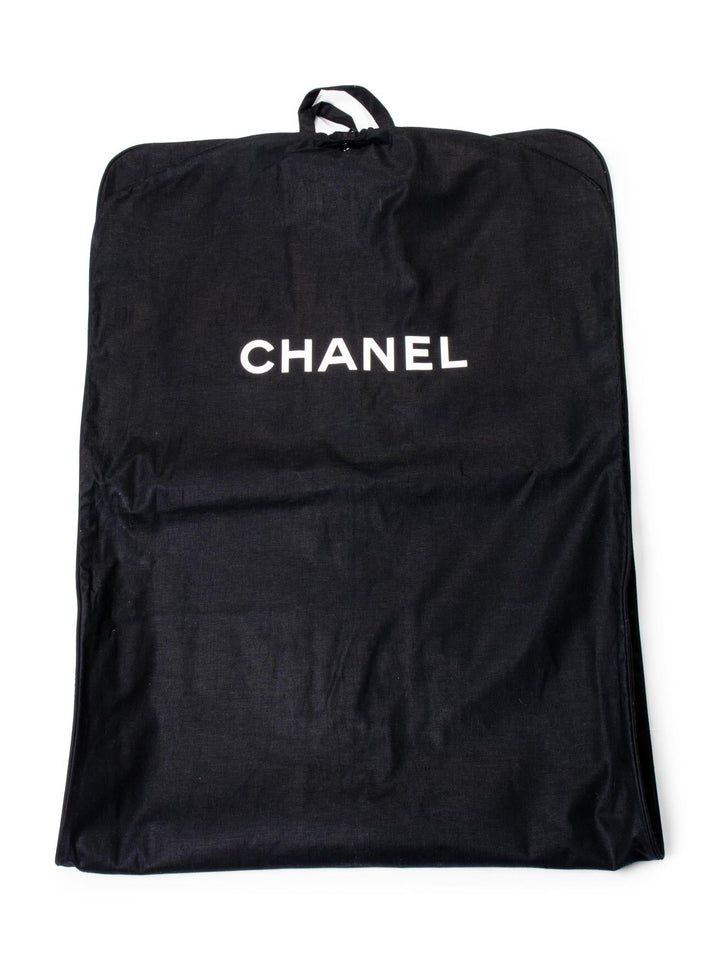 Top Quality Chanel Extra Long Canvas Garment Cover Bag Black