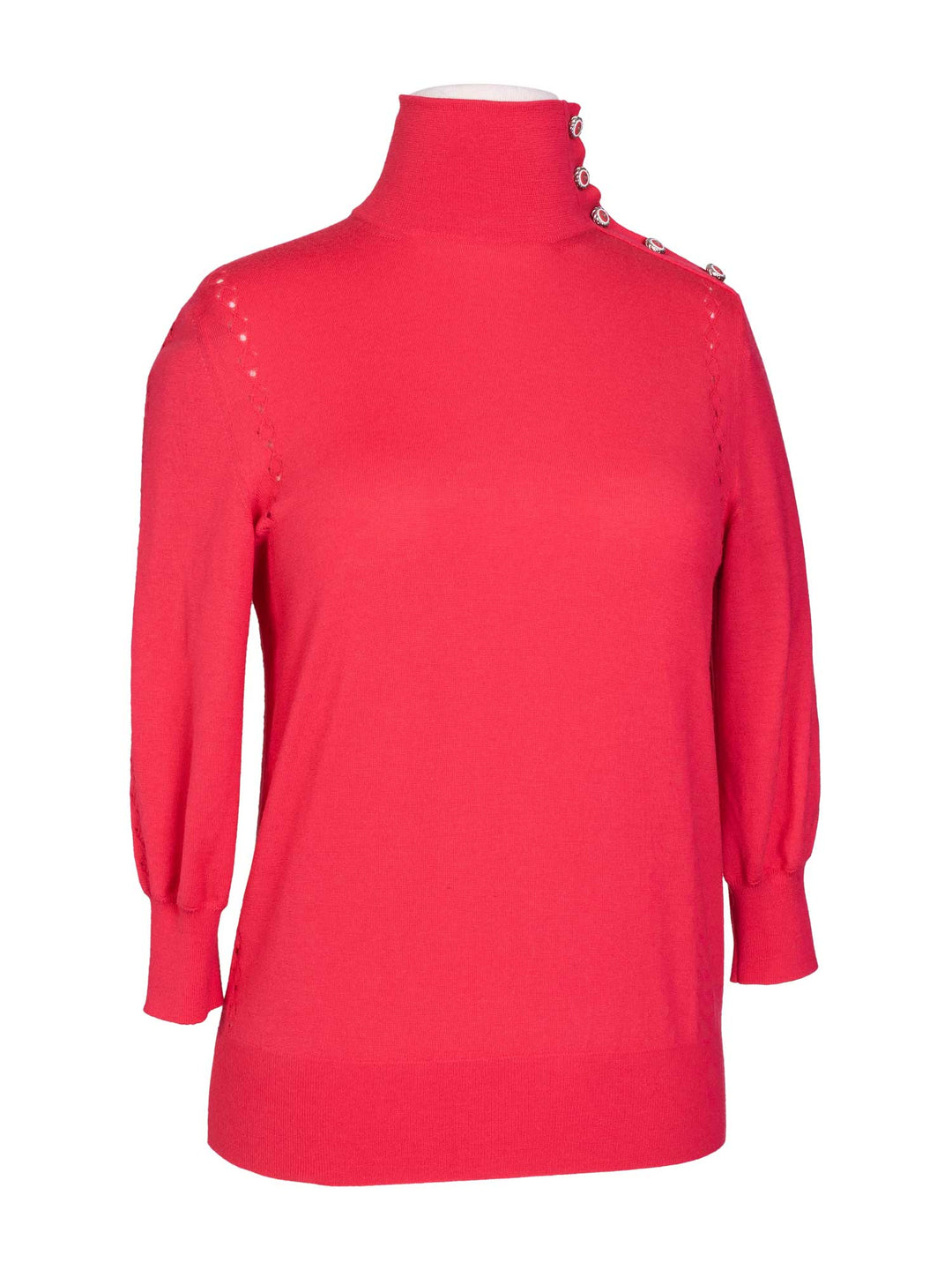 Top Quality Chanel Fine Wool CC Logo Turtleneck Sweater Pink