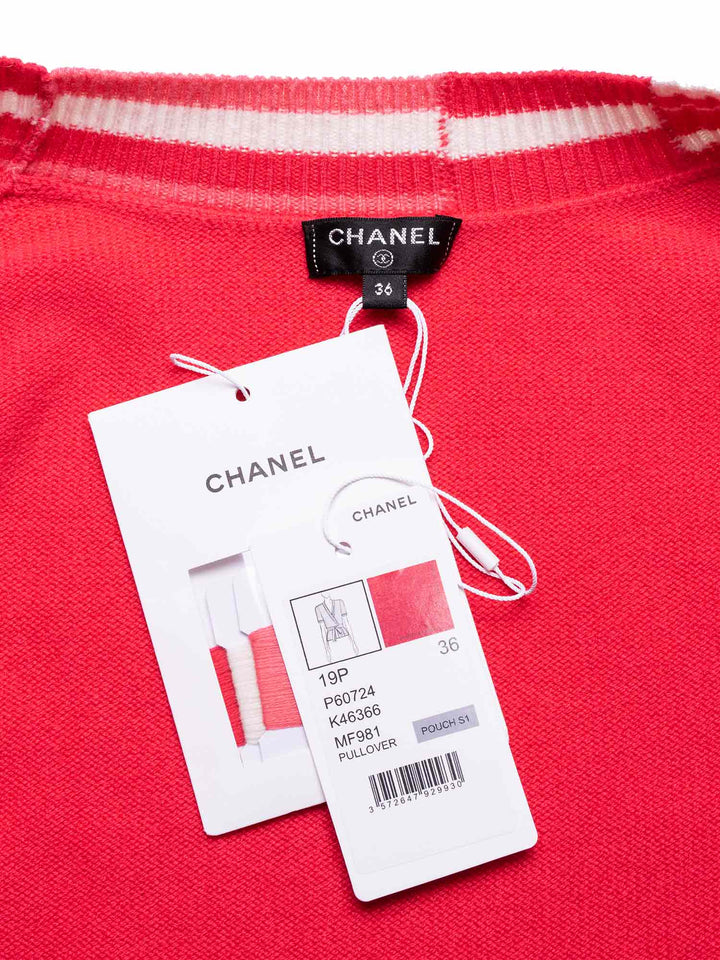 Top Quality Chanel Fine Wool CC Logo Turtleneck Sweater Pink