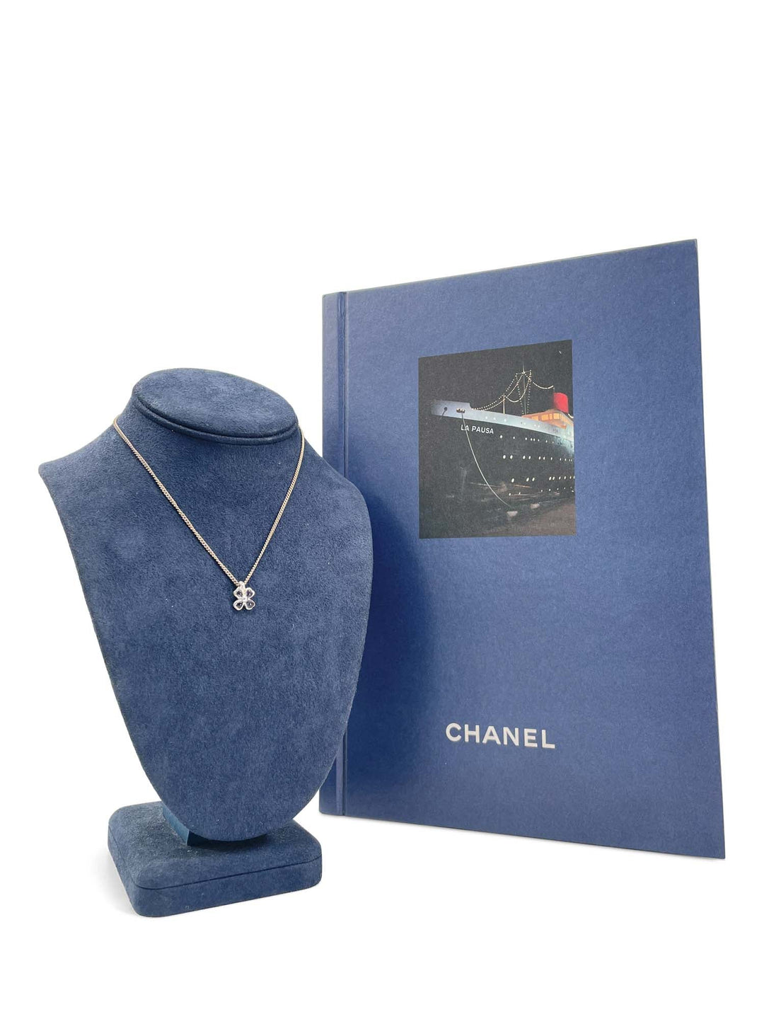 Top Quality Chanel Good Luck Clover Choker Necklace Purple Stone Silver