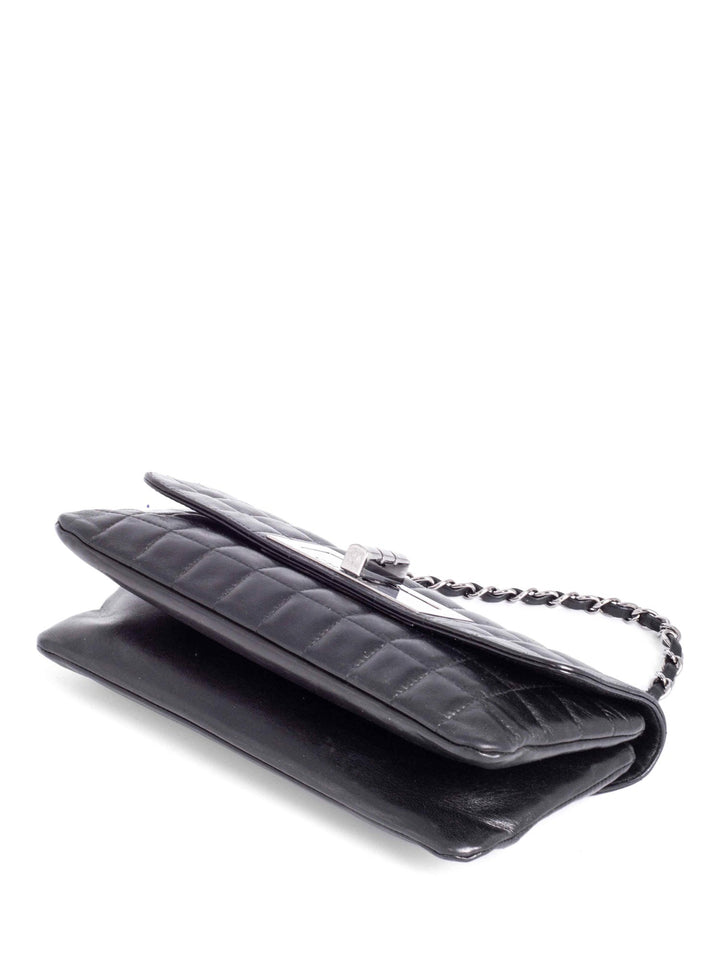 Top Quality Chanel Lambskin Leather Square Quilted Reissue Flap Bag Black