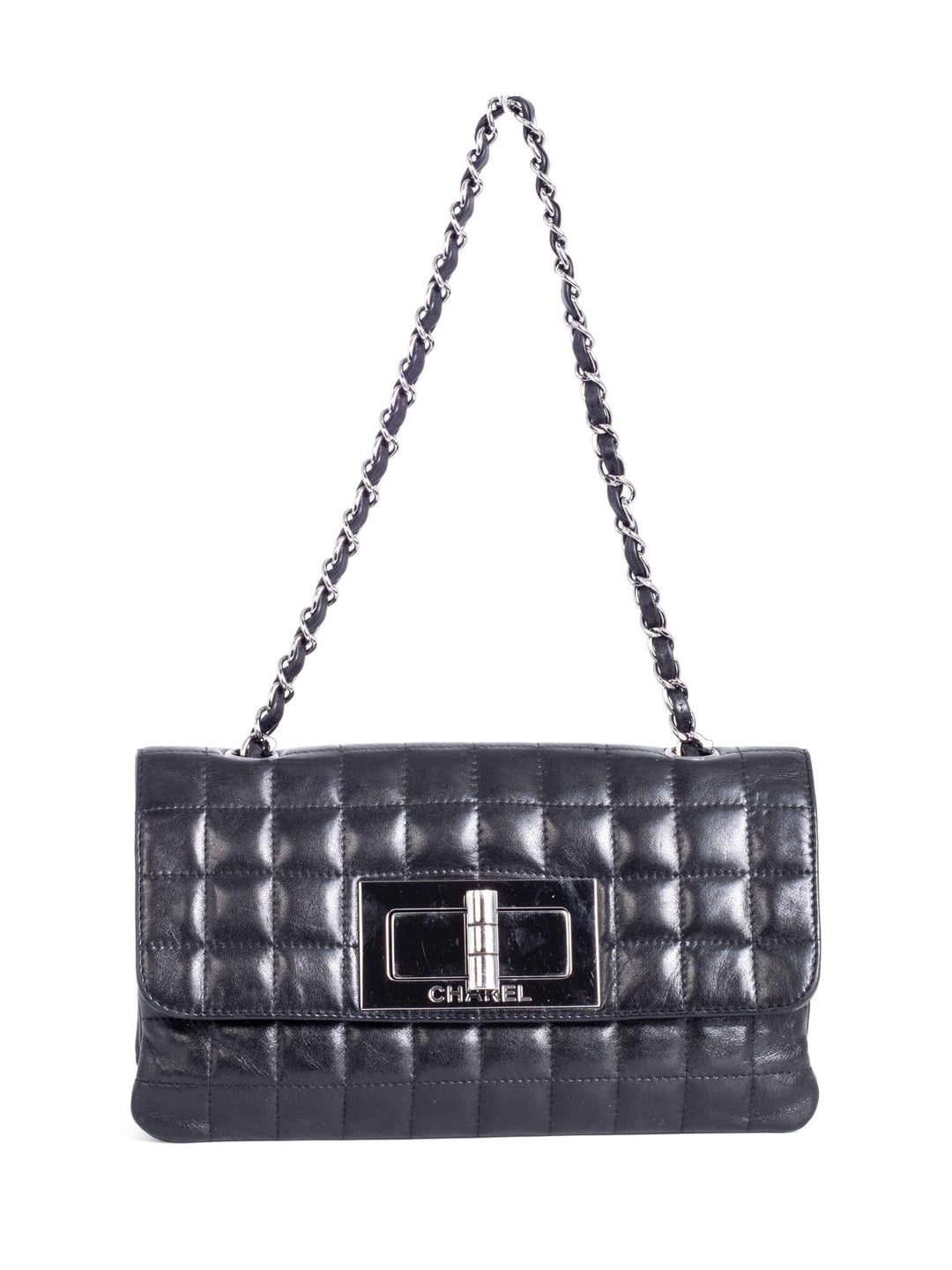 Top Quality Chanel Lambskin Leather Square Quilted Reissue Flap Bag Black
