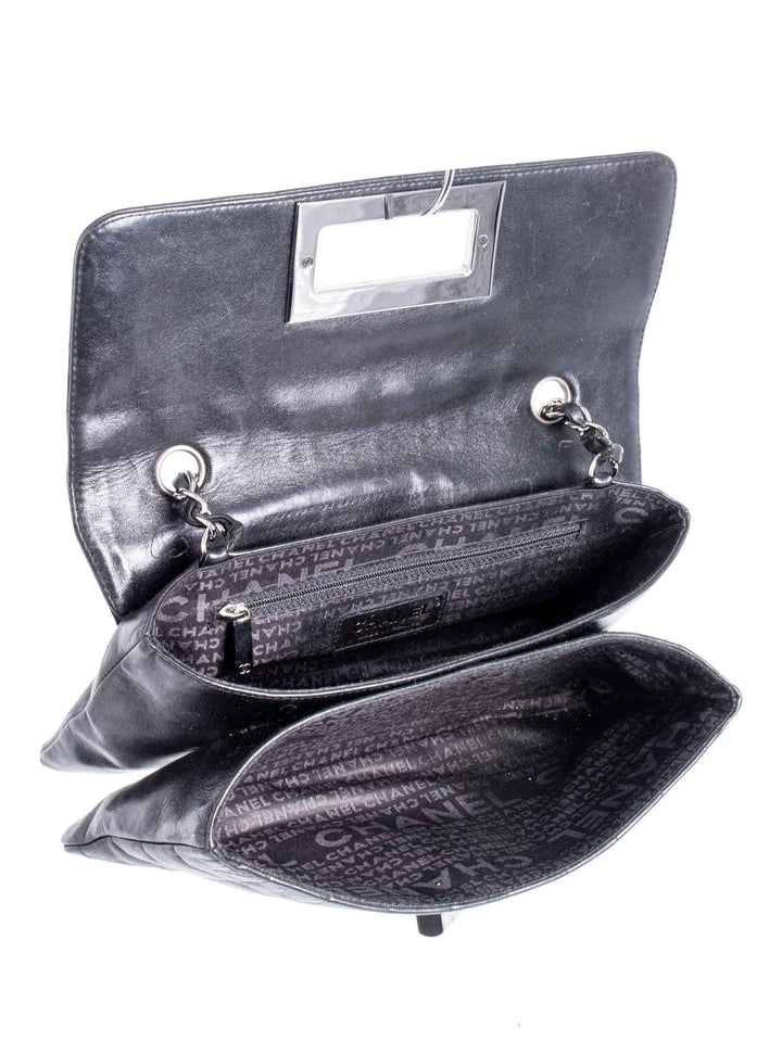 Top Quality Chanel Lambskin Leather Square Quilted Reissue Flap Bag Black