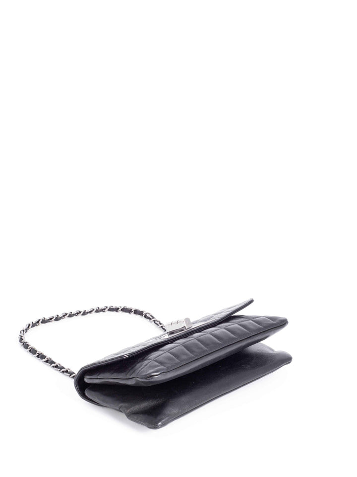 Top Quality Chanel Lambskin Leather Square Quilted Reissue Flap Bag Black