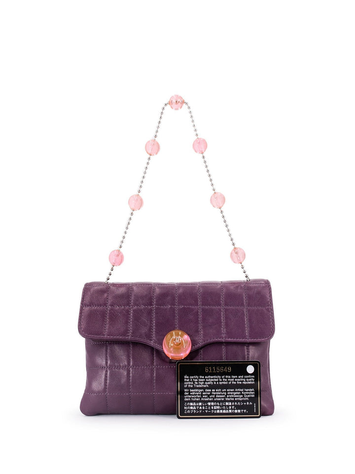 Top Quality Chanel Lambskin Quilted Mini Flap Bag Purple