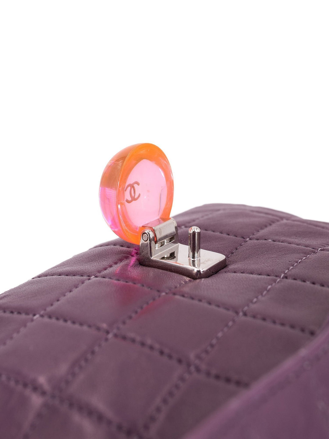 Top Quality Chanel Lambskin Quilted Mini Flap Bag Purple