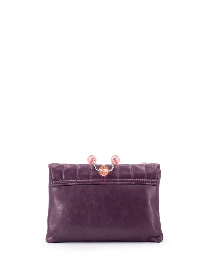 Top Quality Chanel Lambskin Quilted Mini Flap Bag Purple