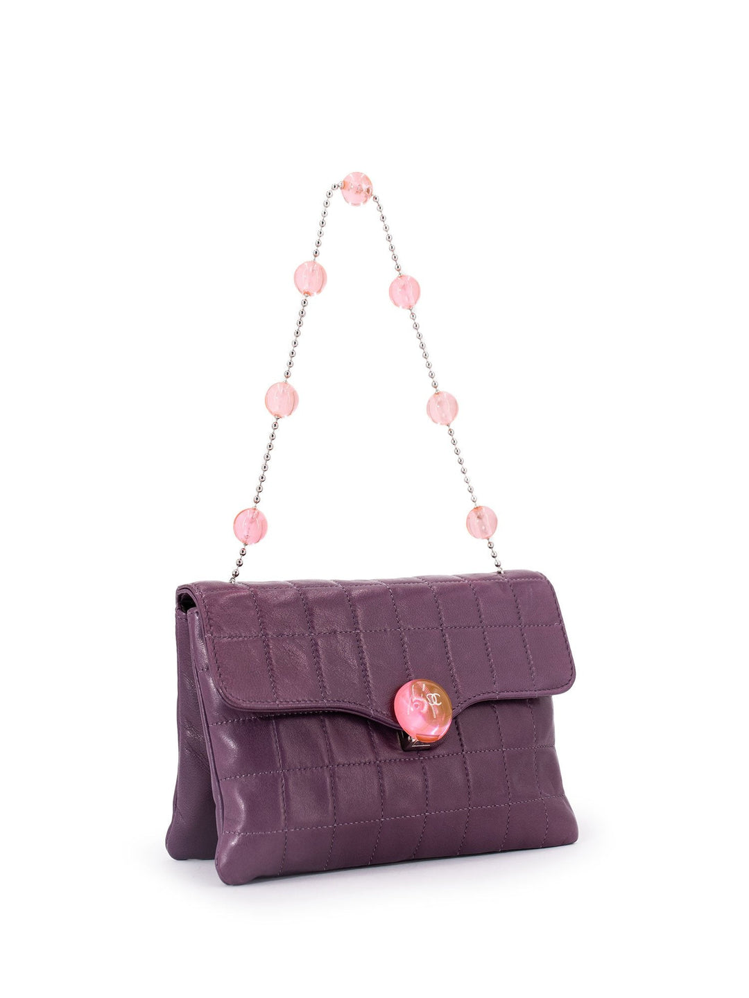 Top Quality Chanel Lambskin Quilted Mini Flap Bag Purple
