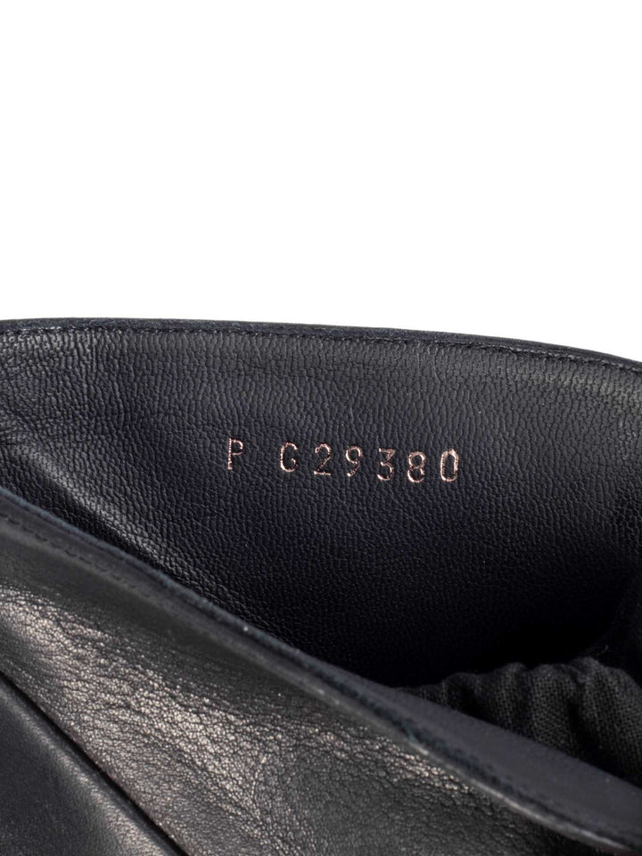 Top Quality Chanel Leather CC Logo Platform Ankle Booties Black