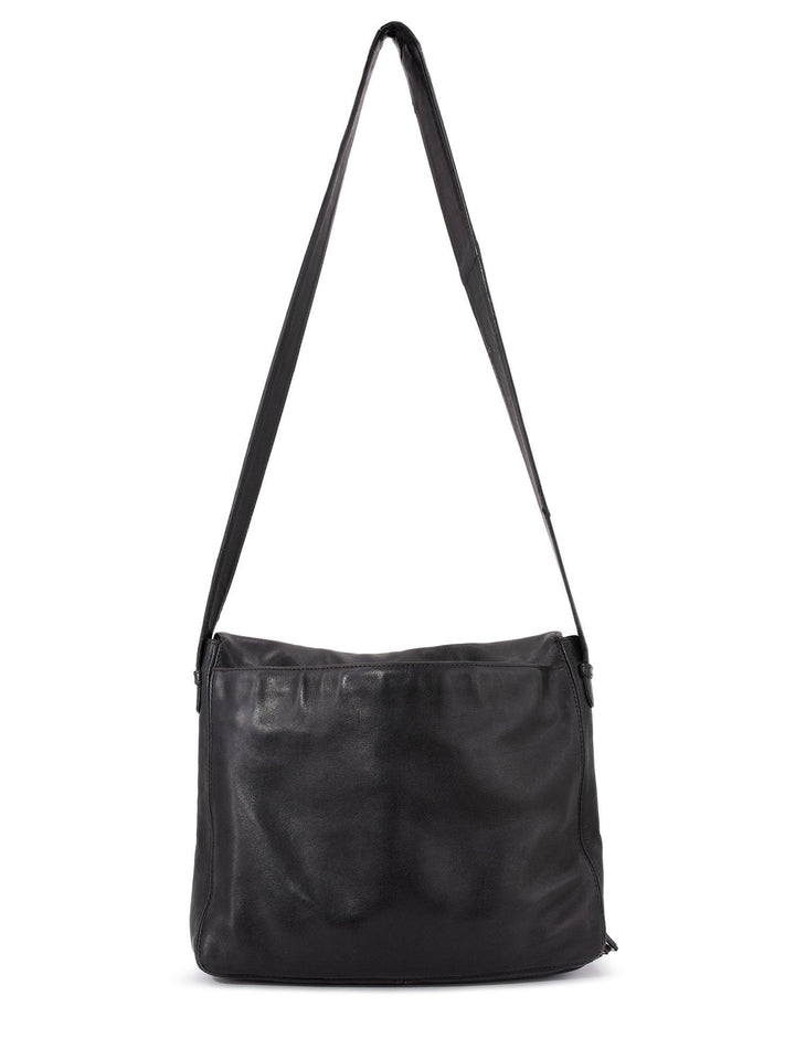Top Quality Chanel Leather CC Logo Tassel Flap Messenger Bag Black