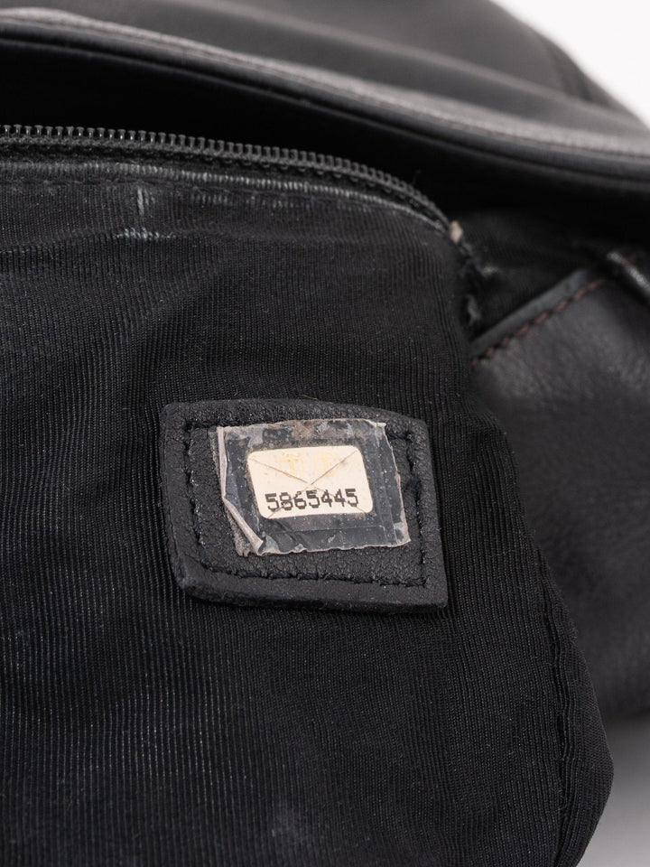 Top Quality Chanel Leather CC Logo Tassel Flap Messenger Bag Black