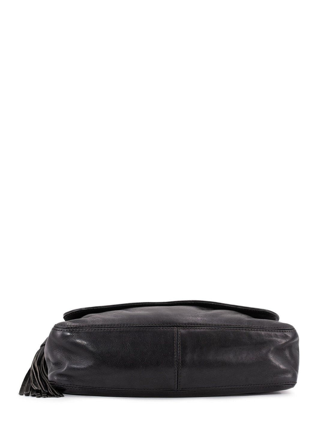 Top Quality Chanel Leather CC Logo Tassel Flap Messenger Bag Black