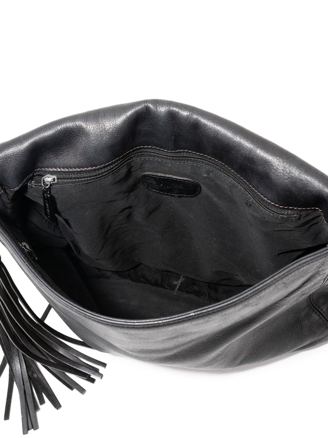 Top Quality Chanel Leather CC Logo Tassel Flap Messenger Bag Black
